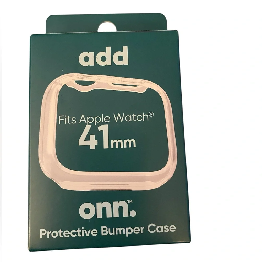 Onn~Protective Bumper Case for Apple Watch 41mm Color- Clear Style# 2421S New